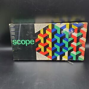 Scope Magic Mosaic Puzzle Game Vintage Geometric Pattern Board Set